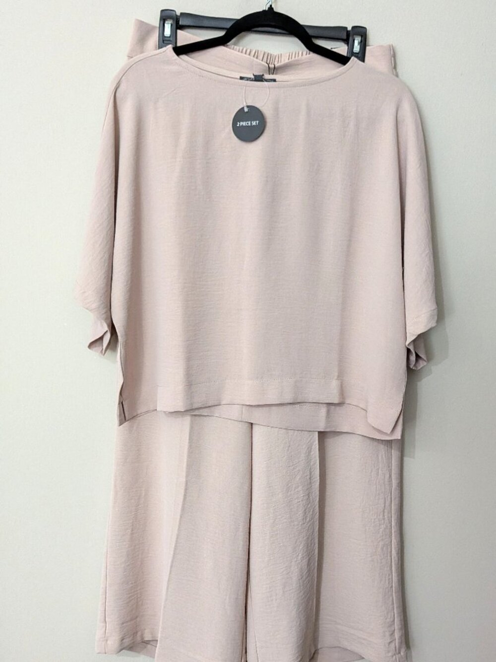 NWT Adrianna Papell Women’s 2-Piece Bamboo Pink Airflow Set – Size Medium